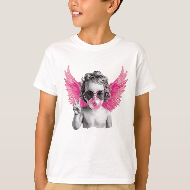 Camiseta Dia de os namorados De Cupido De Borracha namorado (Frente)
