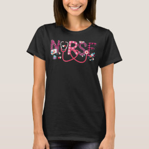 Camiseta Dia de os namorados de Enfermagem de Amor Cuto com