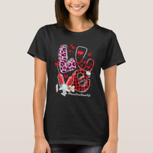 Camiseta Dia de os namorados de enfermeiro Stetoscope ER