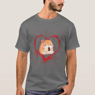 Camiseta Dia de os namorados De Guiné Engraçado Porco