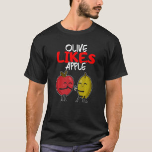 Camiseta Dia de os namorados De Maçã