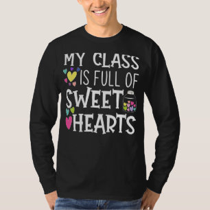 Camiseta Dia de os namorados De Professora Minha Classe É C