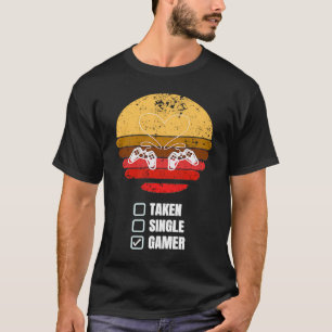Camiseta Dia de os namorados de Relação Gamer Tirado do sol