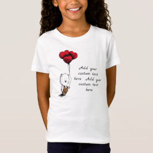 Camiseta Dia de os namorados de ursinho bonito e adorável