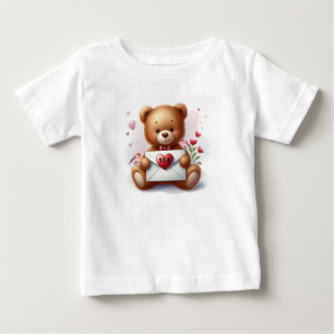 Camiseta Dia de os namorados de Urso Doce