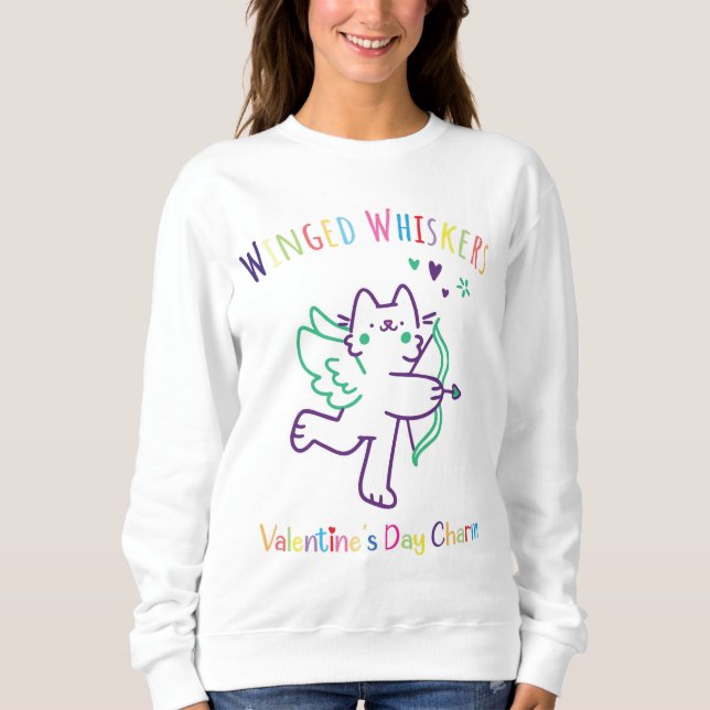 Camiseta Dia de os namorados de Winged Whisker (Frente)