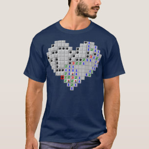 Camiseta Dia de os namorados do Minesweeper Heart 