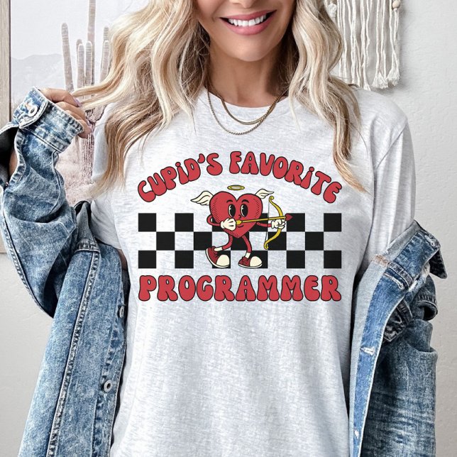 Camiseta Dia de os namorados do programador, Nerd do comput (Criador carregado)