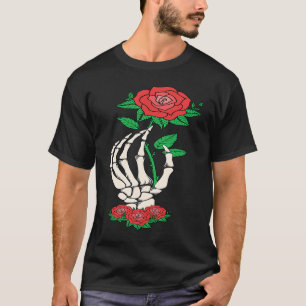 Camiseta Dia de os namorados do ventilador da Rosa vermelha