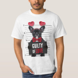 Camiseta Dia de os namorados Engraçado Cachorro de Amor Cul