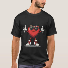 Camiseta Dia de os namorados Engraçado de Dabbing Heart