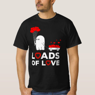 Camiseta Dia de os namorados fantasma de amor fantasma card