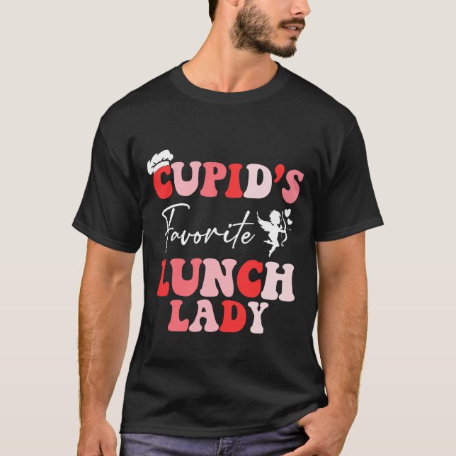Camiseta Dia de os namorados favorito de Almoçadora Cupid (Frente)
