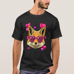 Camiseta Dia de os namorados Fox Heart Day Casais Fox Hun