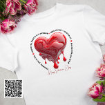 Camiseta Dia de os namorados Funny Red Melting Heart<br><div class="desc">Uma camiseta Dia de os namorados engraçada e sarcástica com "Namorados, você é a razão pela qual meu coração está em constante estado de derretimento - deve ser todo o calor que você traz!" Esta design de camiseta é um presente perfeito para um namorada, esposa ou noiva. Você pode personalizar...</div>