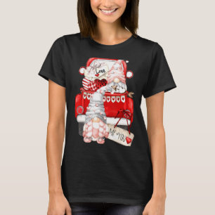 Camiseta Dia de os namorados Gnome Heart Truck Casal