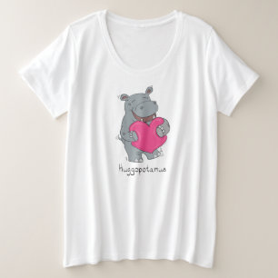 Camiseta dia de os namorados Hippo Cute Kids