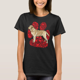 Camiseta Dia de os namorados Labrador Amarelo Retriever Amo