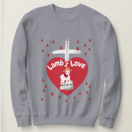 Camiseta Dia de os namorados Lamb Love Sweatshirt