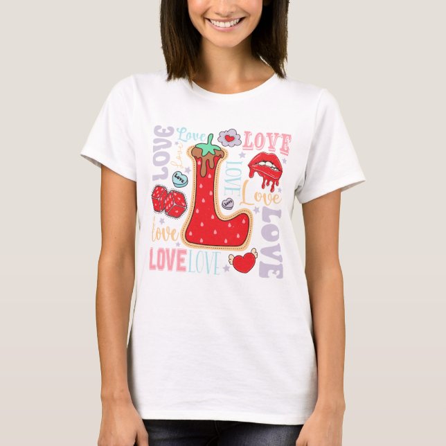 Camiseta Dia de os namorados Love (Frente)