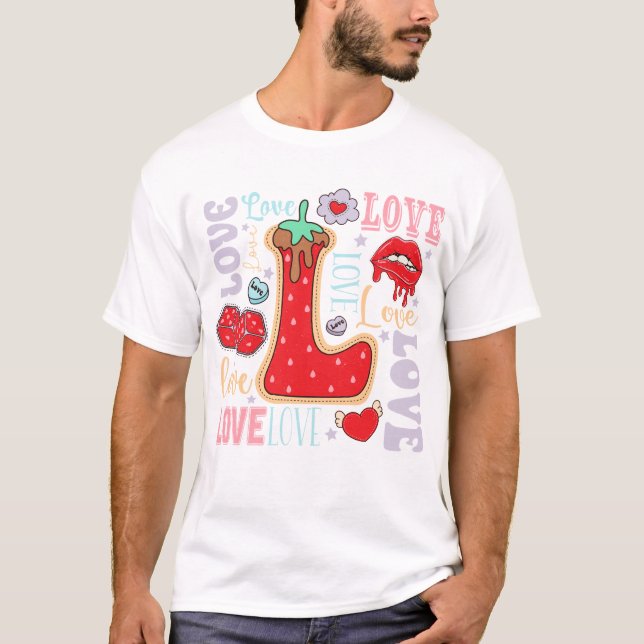 Camiseta Dia de os namorados Love (Frente)