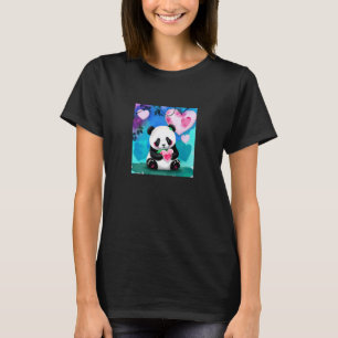Camiseta Dia de os namorados Love Heart Panda Namorada Fian
