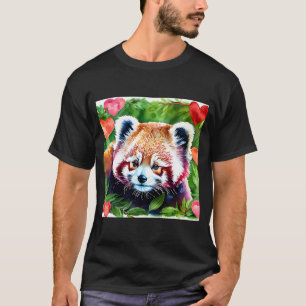 Camiseta Dia de os namorados Love Heart Red Panda Namorada