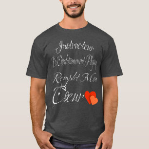 Camiseta Dia de os namorados Para Instrutor Funny Gift F