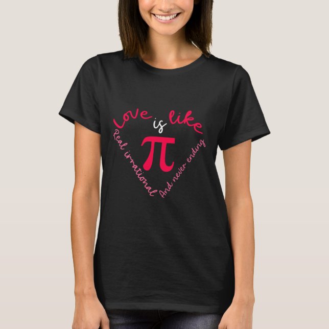 Camiseta Dia de os namorados Pi Day Pi Math Science (Frente)