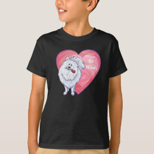 Camiseta Dia de os namorados Pomerano Branco