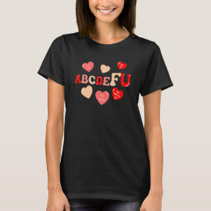 Camiseta DIA DE OS NAMORADOS Retro Coração ABCDEFU