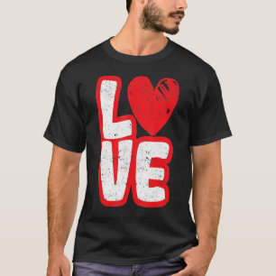 Camiseta Dia de os namorados Romântico C da Tipografia do A