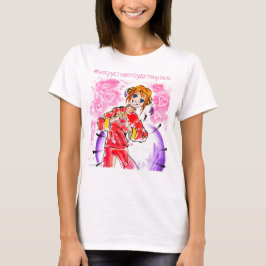 Camiseta Dia de os namorados rosa e vermelho Kagura Yato