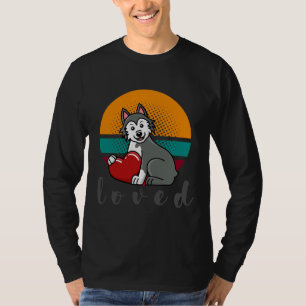 Camiseta Dia de os namorados Siberian Husky Amado