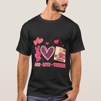 Camiseta Dia de os namorados Slp Fala Patologista Peace Lov