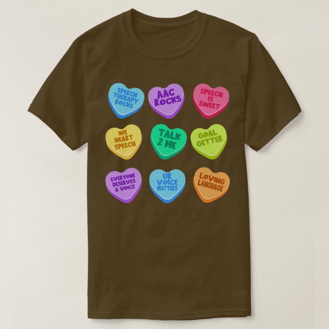 Camiseta DIA DE OS NAMORADOS SLP Pastel Candy Heart SLPA Sp (Frente do Design)