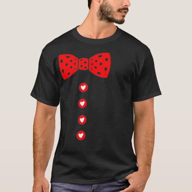Camiseta Dia de os namorados Suspender Suspender Arco (Frente)