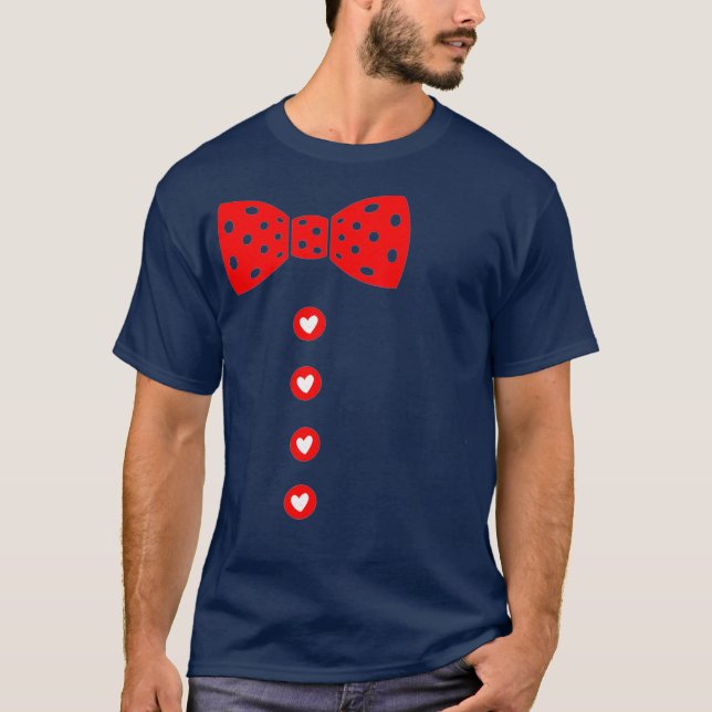Camiseta Dia de os namorados Suspender Suspender Arco (Frente)