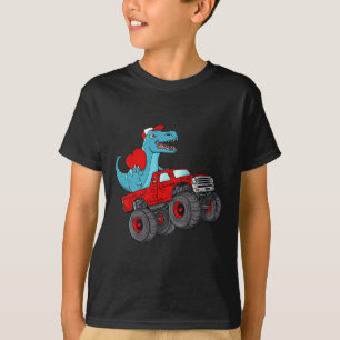 Camiseta Dia de os namorados T Rex Monster Truck Toddler