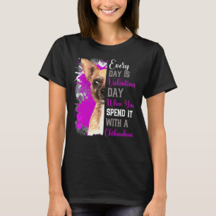 Camiseta Dia de os namorados Tan Chihuahua Mãe Mãe Bonita R