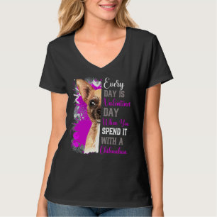 Camiseta Dia de os namorados Tan Chihuahua Mãe Mãe Bonita R
