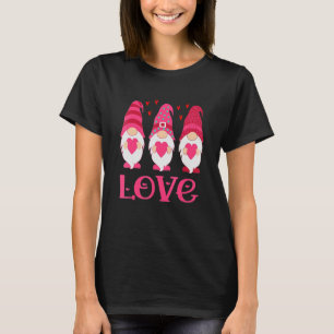 Camiseta Dia de os namorados Três Gnomos Fazendo Amor Cardí