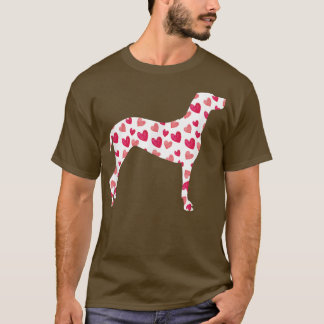 Camiseta Dia de os namorados Vizsla Hearts Puppy Dog Lover