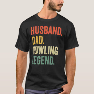 Camiseta Dia de os pais 1 da Boliche do Marido Bowler Pai