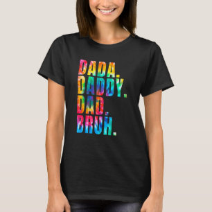 Camiseta Dia de os pais 2022 Pai Dada Pai Bruh Tie Dye