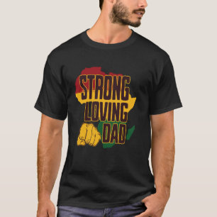 Camiseta Dia de os pais Afro-Americano Pai História Negra