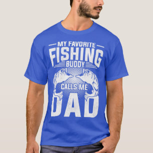 Camiseta Dia de os pais Ângulo Pai Peixe Engraçado Pescador