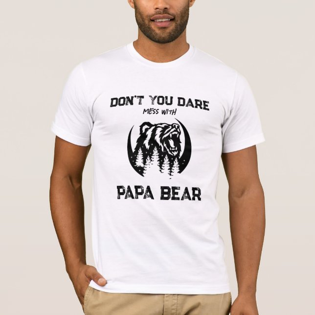 Camiseta *~* Dia de os pais AP86 de pinças de lua de PAPA i (Frente)