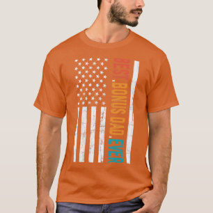 Camiseta Dia de os pais Best Bonus Pai nunca com F american
