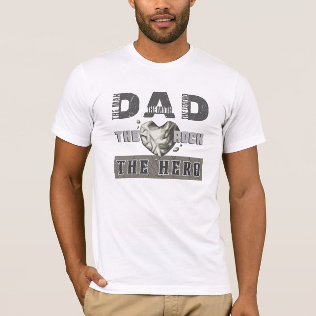 Camiseta Dia de os pais Branco de Cotação Funny de Legenda  (Frente)